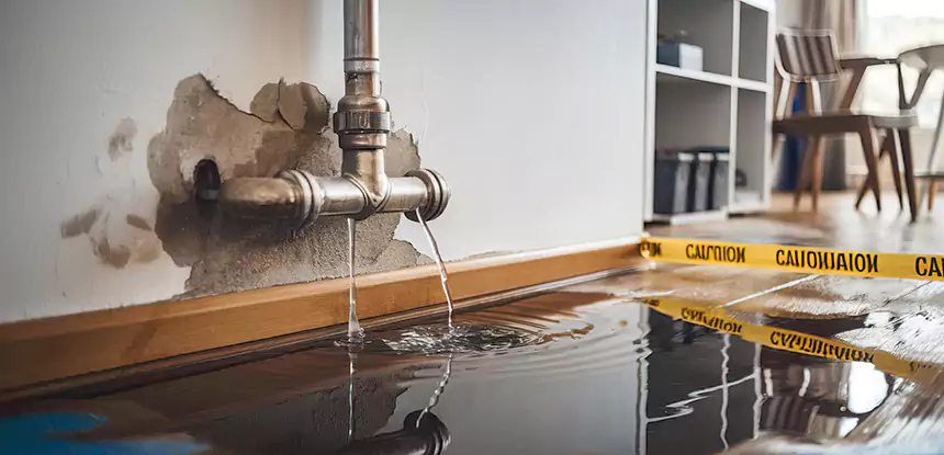 Burst Pipe Cleanup in Leawood