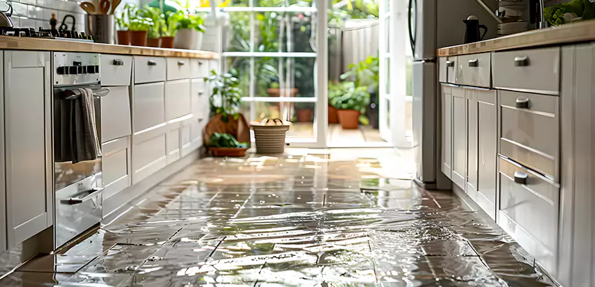 Kitchen Water Mitigation Services in Leawood