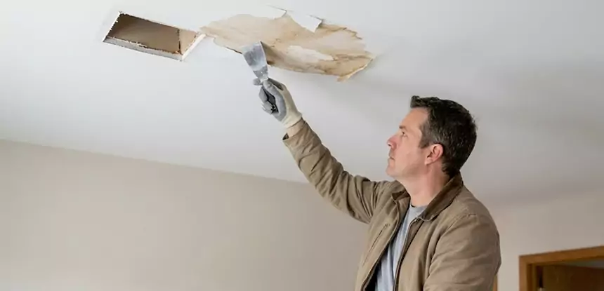 Dry Ceiling After Water Leak in Leawood