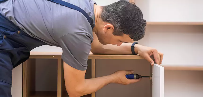 Water Damaged Cabinet Repair in Leawood