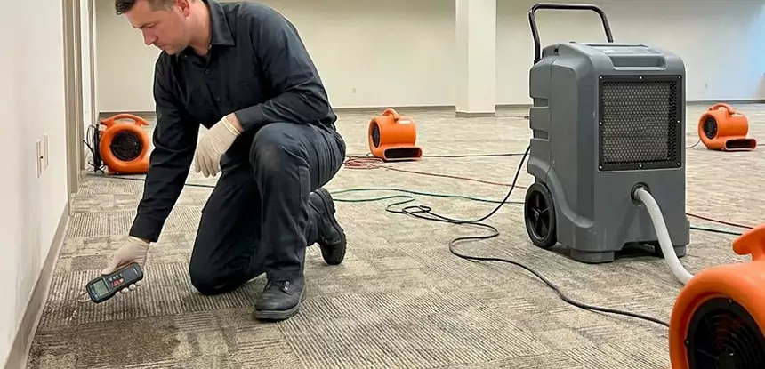 Drying Carpet Padding After Flood in Leawood